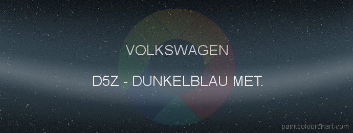 Volkswagen paint D5Z Dunkelblau Met.