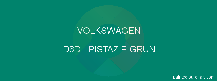 Volkswagen paint D6D Pistazie Grun