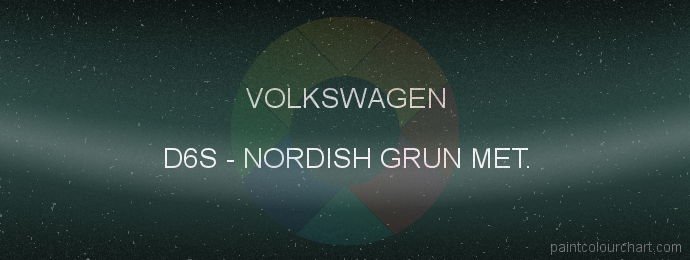 Volkswagen paint D6S Nordish Grun Met.