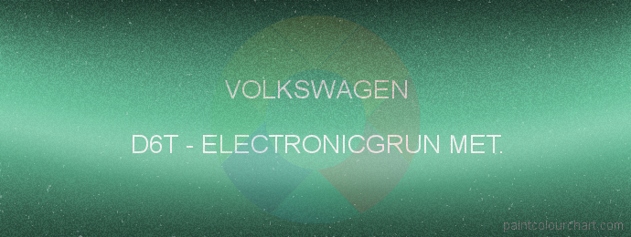 Volkswagen paint D6T Electronicgrun Met.