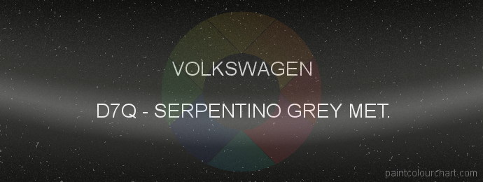 Volkswagen paint D7Q Serpentino Grey Met.