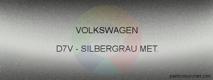 Volkswagen paint D7V Silbergrau Met.