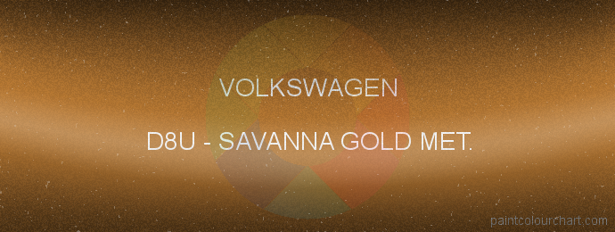 Volkswagen paint D8U Savanna Gold Met.