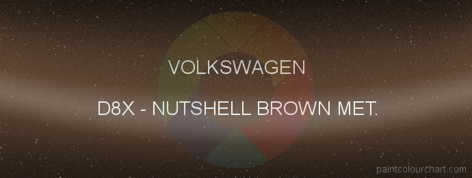 Volkswagen paint D8X Nutshell Brown Met.