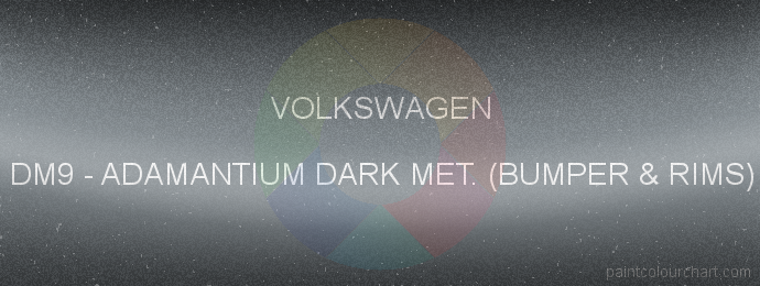 Volkswagen paint DM9 Adamantium Dark Met. (bumper & Rims)
