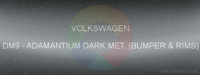 Volkswagen paint DM9 Adamantium Dark Met. (bumper & Rims)