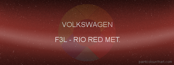 Volkswagen paint F3L Rio Red Met.