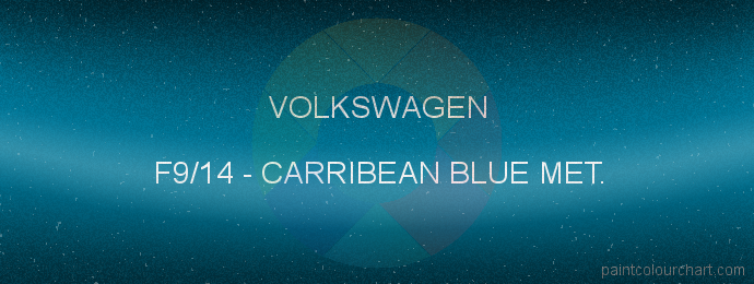 Volkswagen paint F9/14 Carribean Blue Met.