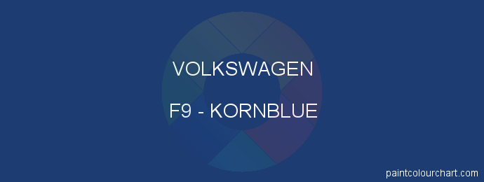 Volkswagen paint F9 Kornblue