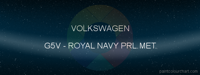 Volkswagen paint G5V Royal Navy Prl.met.