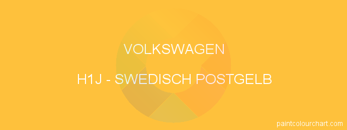 Volkswagen paint H1J Swedisch Postgelb