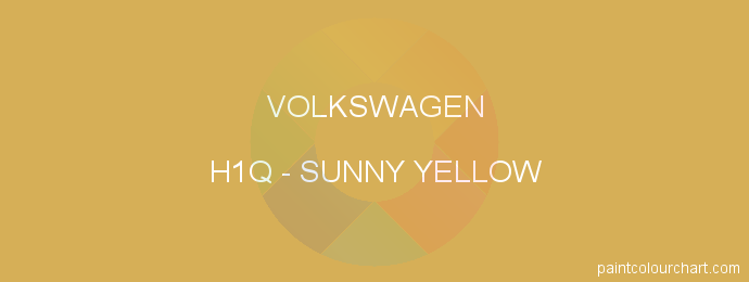 Volkswagen paint H1Q Sunny Yellow