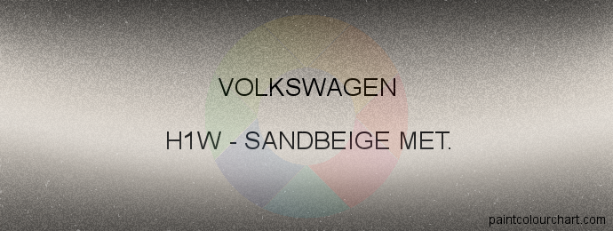 Volkswagen paint H1W Sandbeige Met.