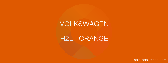 Volkswagen paint H2L Orange