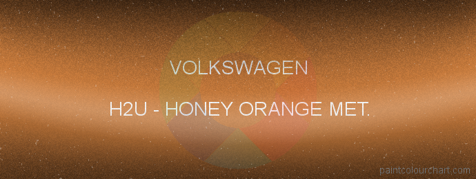 Volkswagen paint H2U Honey Orange Met.