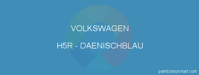 Volkswagen paint H5R Daenischblau