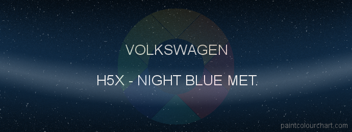 Volkswagen paint H5X Night Blue Met.