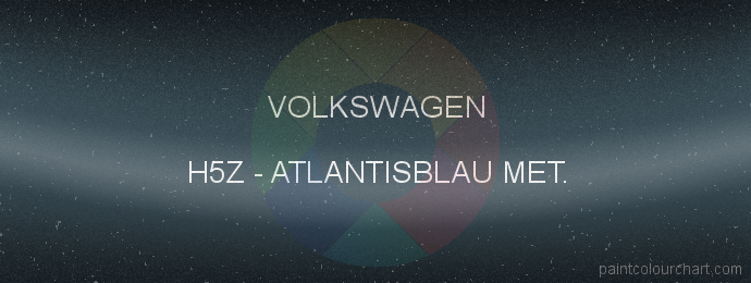 Volkswagen paint H5Z Atlantisblau Met.
