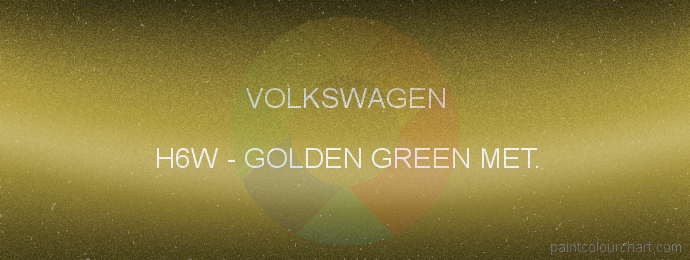 Volkswagen paint H6W Golden Green Met.