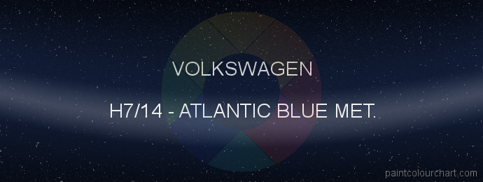 Volkswagen paint H7/14 Atlantic Blue Met.