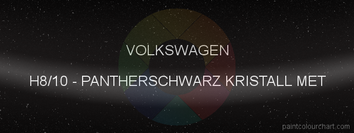 Volkswagen paint H8/10 Pantherschwarz Kristall Met