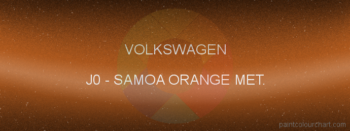 Volkswagen paint J0 Samoa Orange Met.