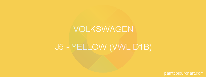 Volkswagen paint J5 Yellow (vwl D1b)