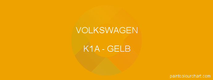 Volkswagen paint K1A Gelb