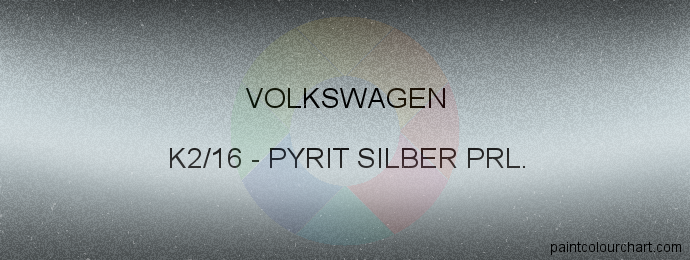 Volkswagen paint K2/16 Pyrit Silber Prl.