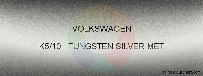 Volkswagen paint K5/10 Tungsten Silver Met.