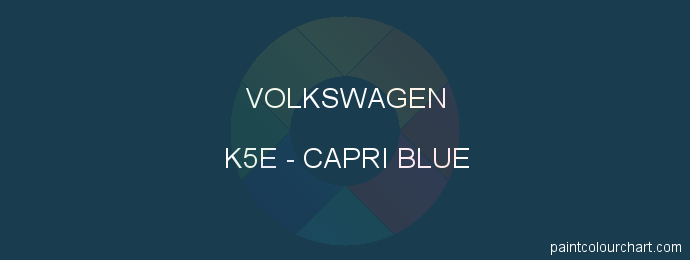 Volkswagen paint K5E Capri Blue