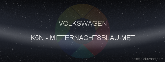 Volkswagen paint K5N Mitternachtsblau Met.