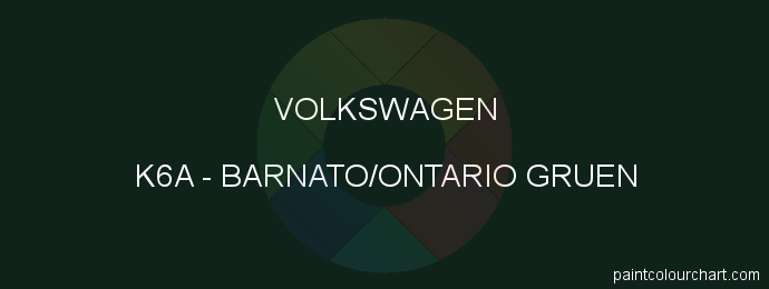Volkswagen paint K6A Barnato/ontario Gruen