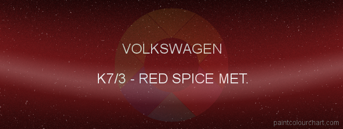 Volkswagen paint K7/3 Red Spice Met.