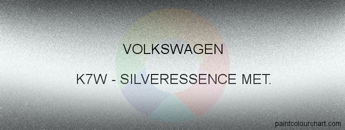 Volkswagen paint K7W Silveressence Met.