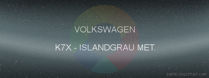 Volkswagen paint K7X Islandgrau Met.