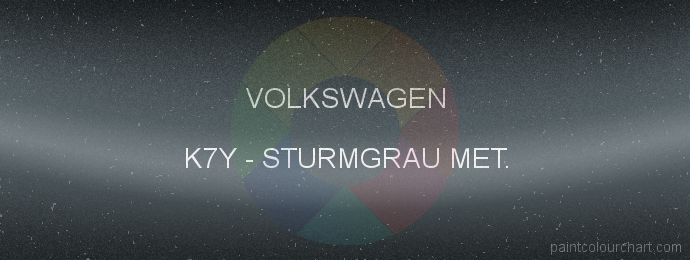 Volkswagen paint K7Y Sturmgrau Met.