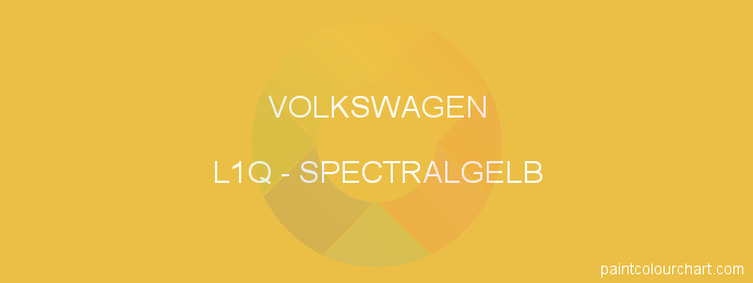 Volkswagen paint L1Q Spectralgelb
