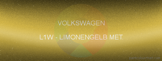 Volkswagen paint L1W Limonengelb Met.