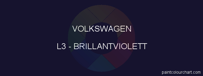 Volkswagen paint L3 Brillantviolett