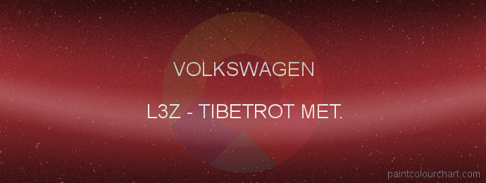 Volkswagen paint L3Z Tibetrot Met.