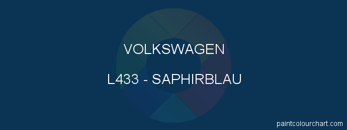 Volkswagen paint L433 Saphirblau
