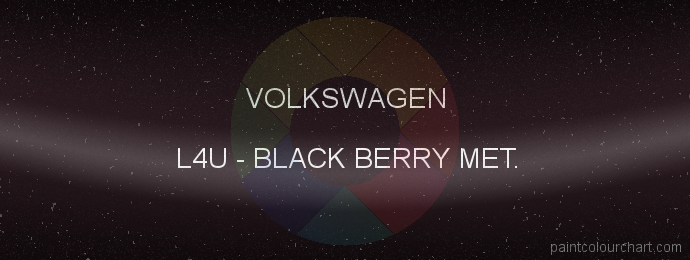 Volkswagen paint L4U Black Berry Met.