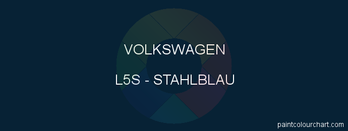 Volkswagen paint L5S Stahlblau