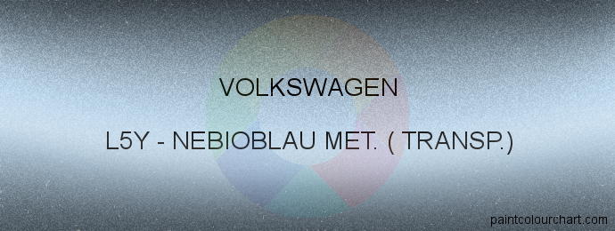 Volkswagen paint L5Y Nebioblau Met. ( Transp.)