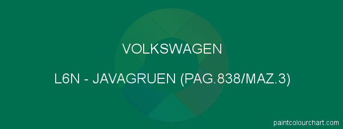 Volkswagen paint L6N Javagruen (pag.838/maz.3)