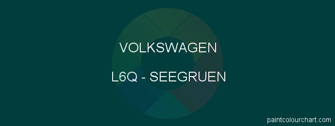 Volkswagen paint L6Q Seegruen