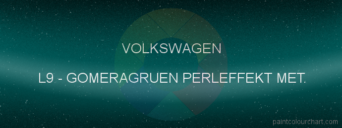 Volkswagen paint L9 Gomeragruen Perleffekt Met.