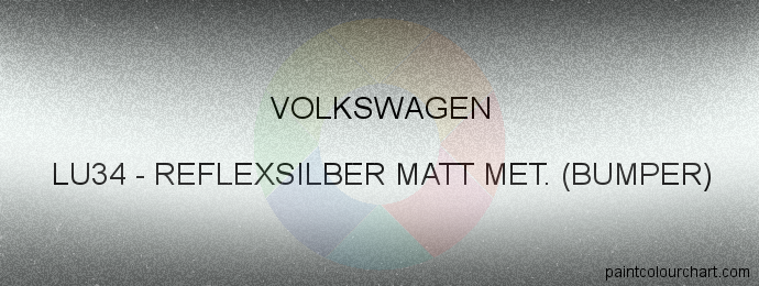 Volkswagen paint LU34 Reflexsilber Matt Met. (bumper)
