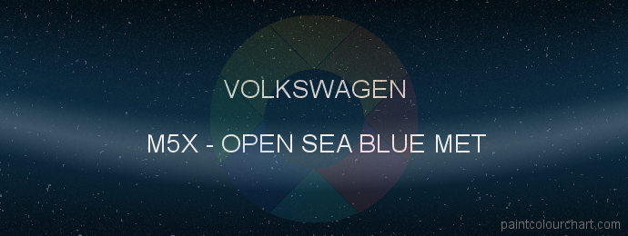Volkswagen paint M5X Open Sea Blue Met